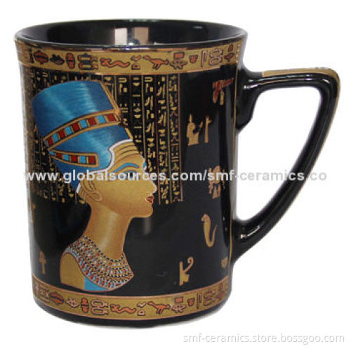 9oz Ceramic Mugs, Golden decal Design, Suitable for Tea or Coffee, Promotional GiftNew